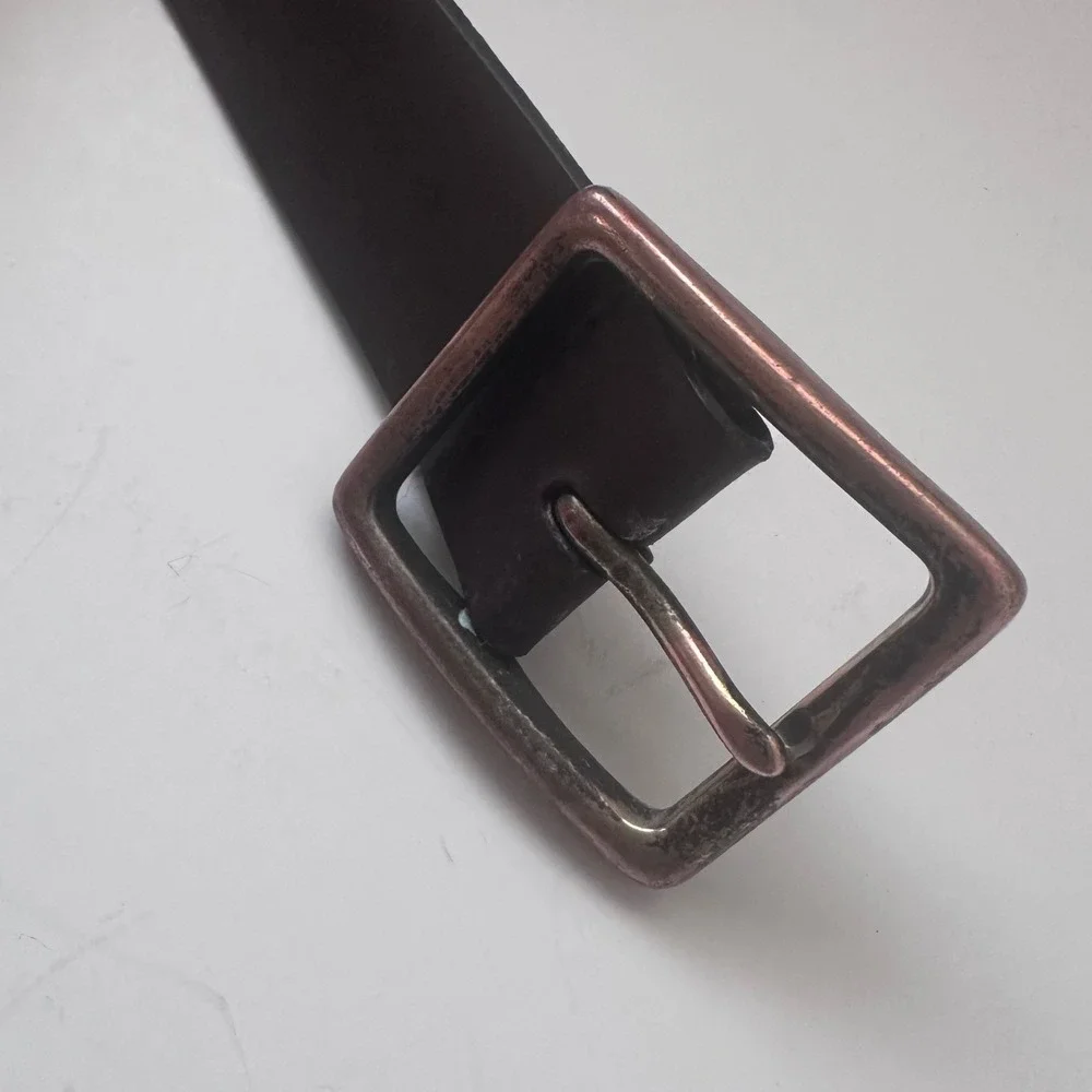 Old Navy Mens Brown Genuine Italian Leather Belt Size 40 Made in USA